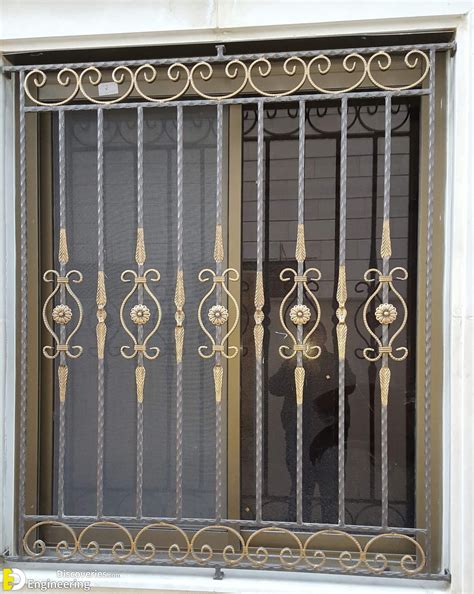 door window grill design